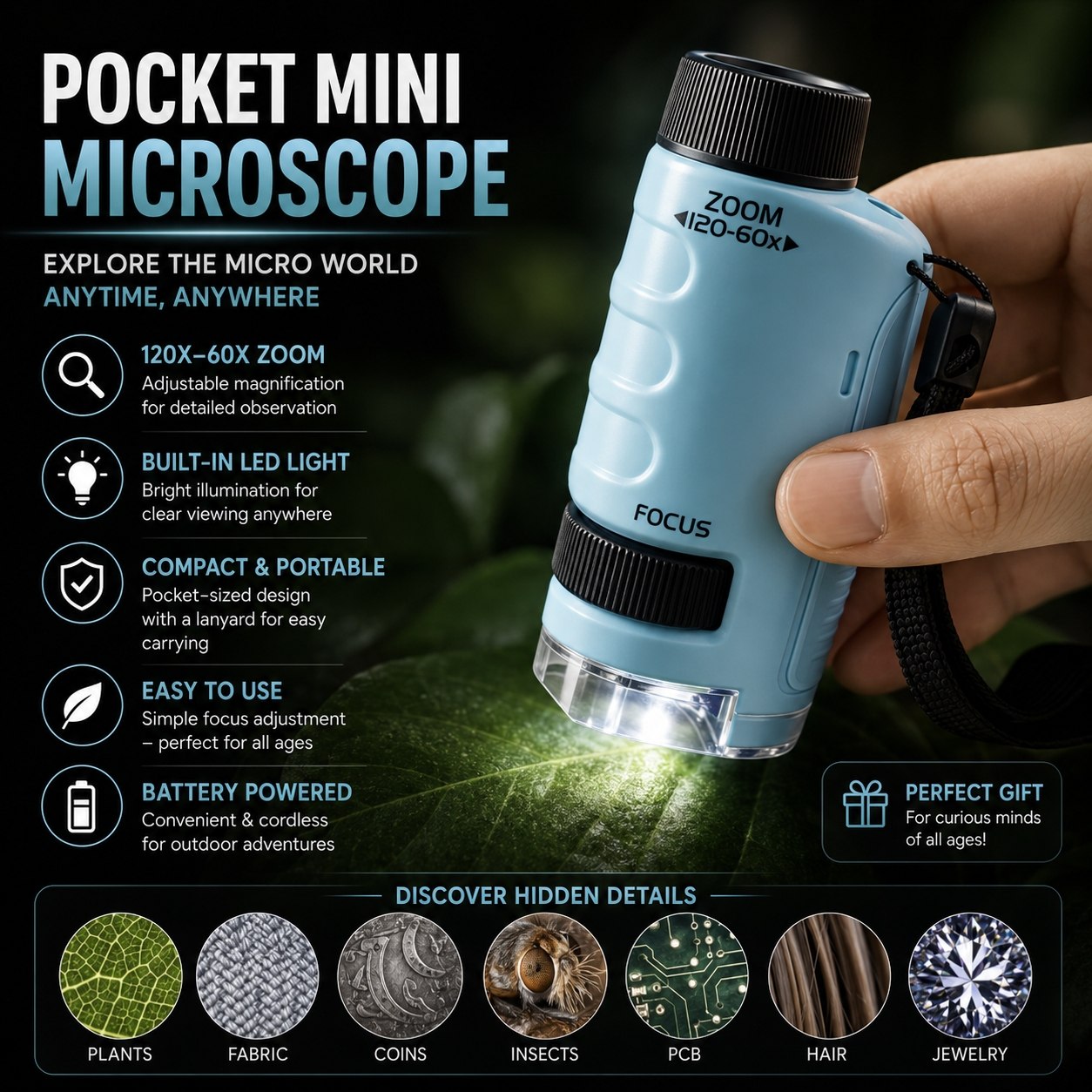 Pocket Mini  Microscope