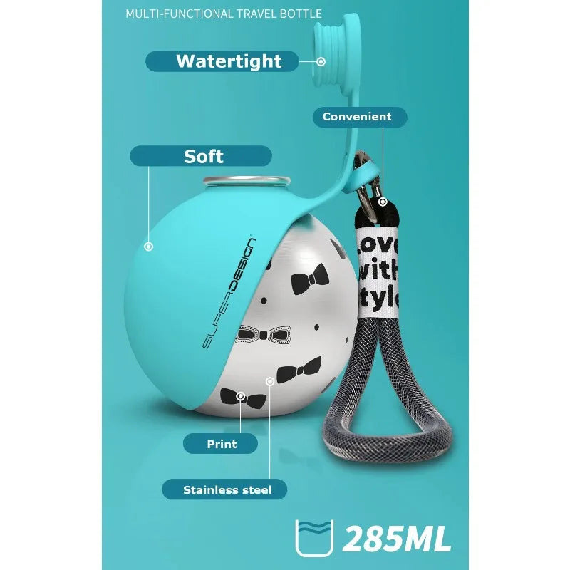 Portable Water Bottle for Dogs Outdoor Use,PETG Convenient Dog Drink Dispenser Puppy Travel Portable Water Bowl