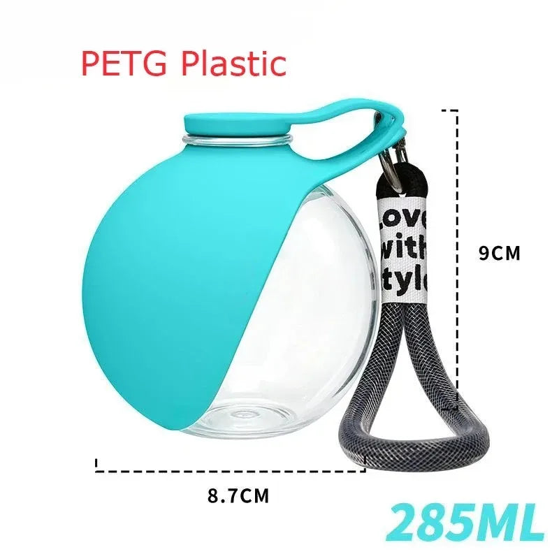 Portable Water Bottle for Dogs Outdoor Use,PETG Convenient Dog Drink Dispenser Puppy Travel Portable Water Bowl
