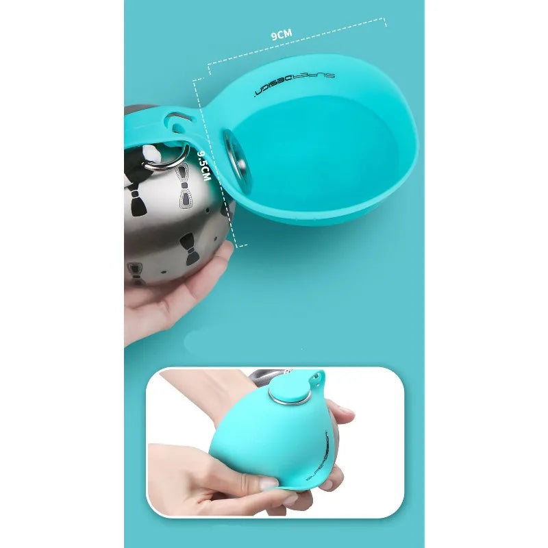 Portable Water Bottle for Dogs Outdoor Use,PETG Convenient Dog Drink Dispenser Puppy Travel Portable Water Bowl