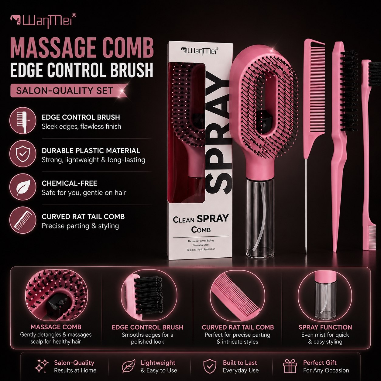 Spray With Comb